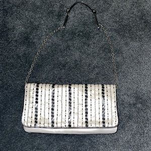 PRADA satin beaded evening bag